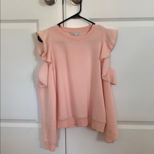 Rebecca Minkoff light blush sweatshirt